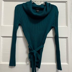 Women’s It’s Our Time Teal Turtleneck Long Sleeve Sweater Size X-Large